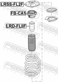 Febest LRSS-FL2F Front Shock Absorber Mounting