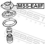 Febest MSS-EA8F Front Shock Absorber Mounting