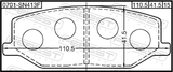 Febest 0701-SN413F Pad Kit, Disc Brake, Front - Kit (With Anti Squeal Shim)