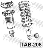 Febest TAB-208 Front Shock Absorber Bushing