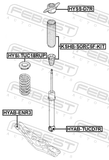 Febest HYSS-D7R Rear Shock Absorber Mounting