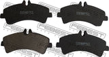 Febest 1601-900R Pad Kit, Disc Brake, Rear