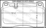 Febest 2901-RRIIIF Pad Kit, Disc Brake, Front