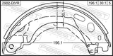 Febest 2902-DIVR Shoe Kit, Rear Brake - Kit