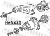 Febest HAB-032 Differential Mount