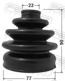 Febest 1217-LAN Boot Outer CV Joint Kit 77X90X22