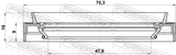 Febest 95JEZ-50700916L Drive Shaft Oil Seal 47.8X70.3X9X16