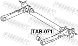 Febest TAB-071 Rear Arm Bushing