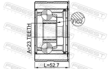 Febest 0411-CU2WSHA Propshaft CV Joint 23X79.8