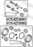 Febest 0175-AZT250R2 Rear Brake Caliper Repair Kit (Set For Two Sides)
