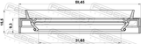 Febest 95JES-33590915X Drive Shaft Oil Seal 31.65X59.45X9.3X15.5