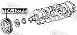 Febest TDS-1ZZFE Crankshaft Pulley 1ZZFE