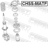 Febest CHSS-MATF Front Shock Absorber Mounting