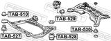 Febest TAB-528 Subframe Bushing