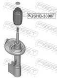 Febest PGSHB-3008F Front Shock Absorber Boot