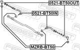 Febest 0521-BT50IN Steering Tie Rod End