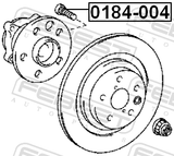 Febest 0184-004 Wheel Stud