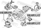 Febest HM-MRVLH1 Front Left Engine Mount