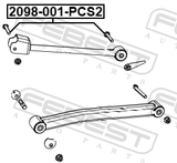 Febest 2098-001-PCS2 Bolt PCS2