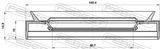Febest 95PES-501001015C Drive Shaft Oil Seal 48.7X100.4X10X14.9