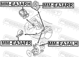 Febest MM-EA3ARH Right Engine Mount (Hydro) At