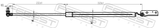 Febest 08117-004RH Tailgate Gas Strut Right