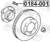 Febest 0184-001 Wheel Stud