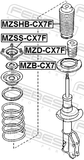 Febest MZB-CX7 Front Shock Absorber Bearing