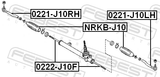 Febest 0222-J10F Steering Tie Rod