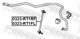 Febest 0323-RT1FL Front Left Stabilizer Link / Sway Bar Link