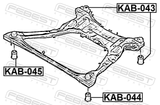 Febest KAB-043 Subframe Rear Bushing