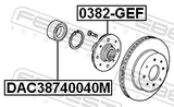 Febest 0382-GEF Front Wheel Hub