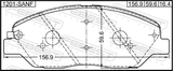 Febest 1201-SANF Pad Kit, Disc Brake, Front - Kit