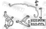 Febest 0323-FITR Front Right Stabilizer Link / Sway Bar Link