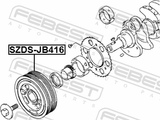 Febest SZDS-JB416 Crankshaft Pulley