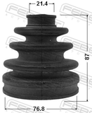 Febest 0117-092 Boot Outer CV Joint Kit 76.8X87X21.4