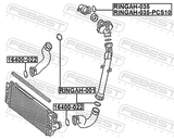 Febest RINGAH-035-PCS10 Air Intake Hose Seal PCS 10