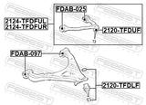 Febest 2120-TFDLF Ball Joint Front Lower Arm