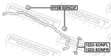 Febest HYSB-SONC1F Front Stabilizer Bar Bush D21