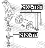 Febest 2120-TR Ball Joint Front Lower Arm
