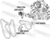 Febest 1090-LY5U Belt Tensioner