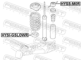 Febest HYSI-GSLOWR Rear Spring Lower Seat