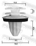 Febest 88570-028 Retainer Clip