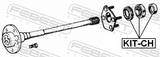 Febest KIT-CH Repair Kit, Roller Bearing Rear Axle Shaft