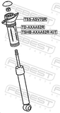 Febest TSHB-AXAA52R-KIT Boot With Jounce Bumper Rear Shock Absorber