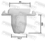 Febest 88570-207 Retainer Clip