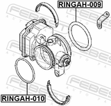 Febest RINGAH-010 Throttle Body O-Ring