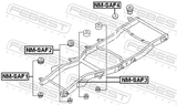 Febest NM-SAF1 Frame Cushion