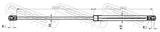 Febest 29117-005 Trunk Gas Strut (With End Damping) L515/580N