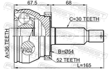 Febest 1210-CMATA52 Outer CV Joint 36X54X30